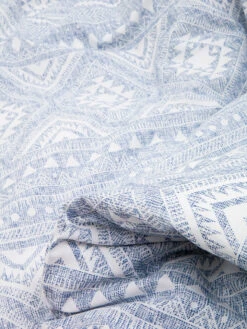 Perkal-Bettwäsche-Set In Blau/ Weiß -Einrichtungsserien Geschäft avance perkal bettwasche set in blau weiss 2