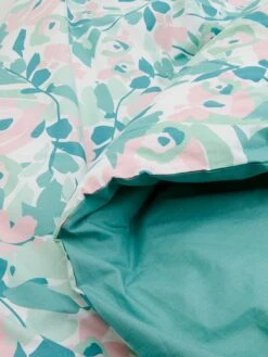 Perkal-Bettwäsche-Set In Türkis/ Rosa -Einrichtungsserien Geschäft avance perkal bettwasche set in turkis rosa 2