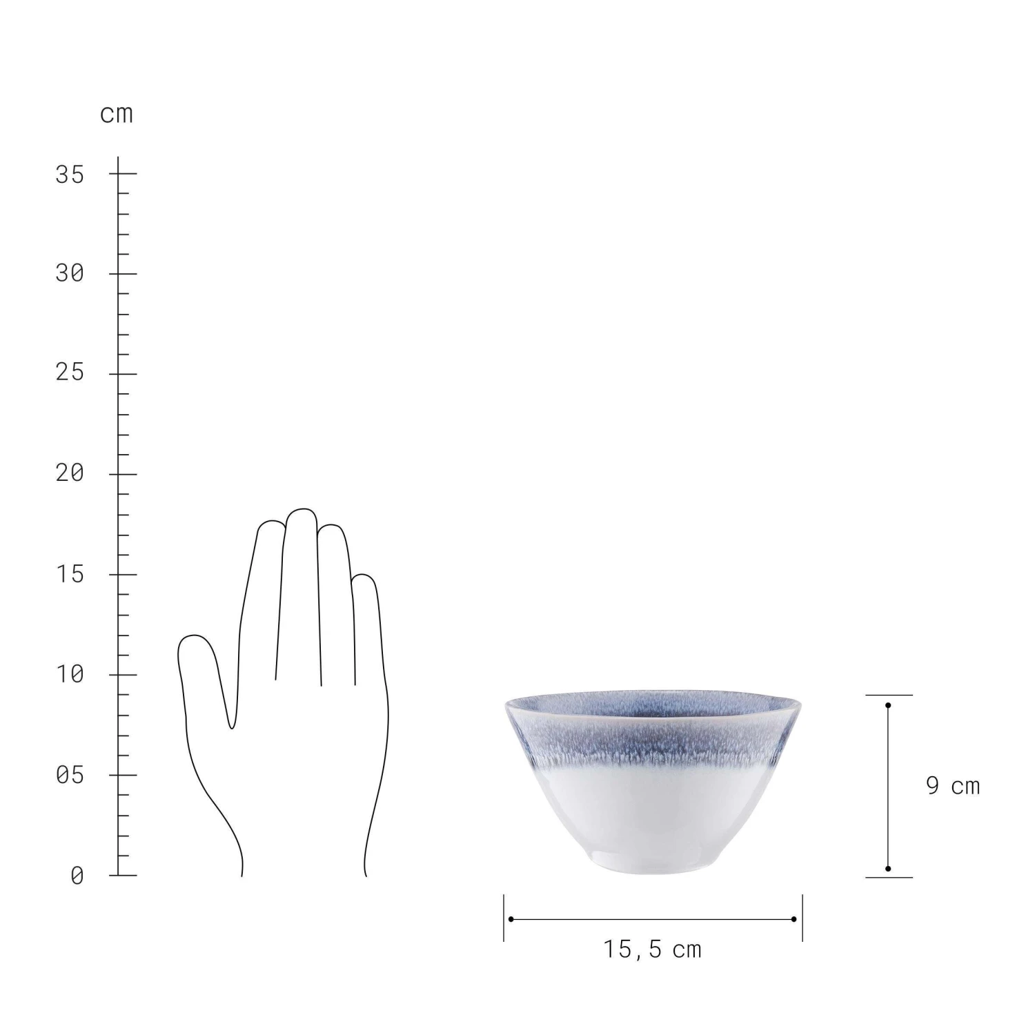 4x Schale 640ml ATLANTIS in Blau 4x Schale 640ml ATLANTIS In Blau -Einrichtungsserien Geschäft butlers 4x schale 640ml atlantis in blau 3