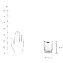 6x Gläser Mit Silberrand 345ml UPSCALE In Silber -Einrichtungsserien Geschäft butlers 6x glaser mit silberrand 345ml upscale in silber 3