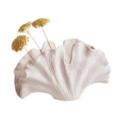 Deko-Objekt Blatt Höhe 21cm GINKGO In Creme -Einrichtungsserien Geschäft butlers deko objekt blatt hohe 21cm ginkgo in creme 2