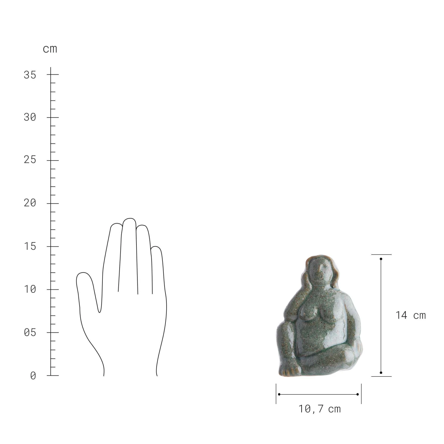 Deko Statue Höhe 14cm POSE in Beige Deko Statue Höhe 14cm POSE In Beige -Einrichtungsserien Geschäft butlers deko statue hohe 14cm pose in beige 2