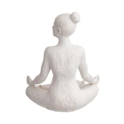 Deko Statue Höhe 24cm LOTUS In Weiß -Einrichtungsserien Geschäft butlers deko statue hohe 24cm lotus in weiss 6