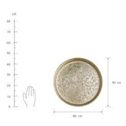 Deko Tablett Ø46cm ORIENTAL LOUNGE In Gold -Einrichtungsserien Geschäft butlers deko tablett o46cm oriental lounge in gold 2