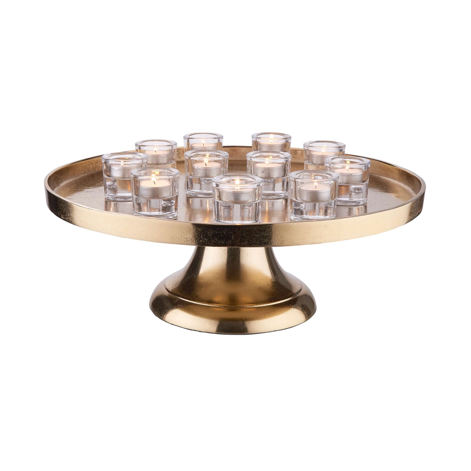 Deko-Teller mit Fuß Ø50cm BANQUET in Gold Deko-Teller Mit Fuß Ø50cm BANQUET In Gold -Einrichtungsserien Geschäft butlers deko teller mit fuss o50cm banquet in gold 4