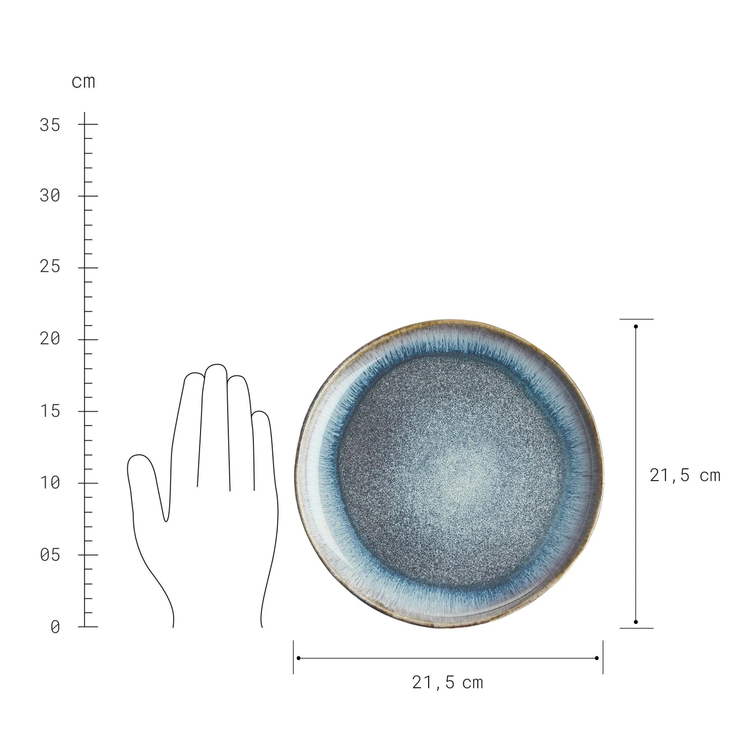 Geschirr-Set 16-tlg. HILDA in Dunkelblau Geschirr-Set 16-tlg. HILDA In Dunkelblau -Einrichtungsserien Geschäft butlers geschirr set 16 tlg hilda in dunkelblau 3