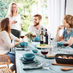 Geschirr-Set Zum Dinner 12-tlg. DE LA ROYA In Blau -Einrichtungsserien Geschäft butlers geschirr set zum dinner 12 tlg de la roya in blau 10