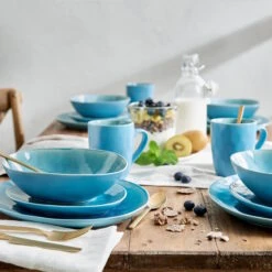 Geschirr-Set Zum Dinner 12-tlg. DE LA ROYA In Blau -Einrichtungsserien Geschäft butlers geschirr set zum dinner 12 tlg de la roya in blau 11