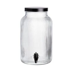 Getränkespender Mit Ständer 2 Tlg. FOUNTAIN In Transparent-Schwarz -Einrichtungsserien Geschäft butlers getrankespender mit stander 2 tlg fountain in transparent schwarz 5