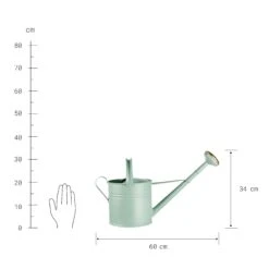 Gießkanne 8l ZINC In Pastellgrün -Einrichtungsserien Geschäft butlers giesskanne 8l zinc in pastellgrun 2