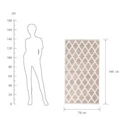 In- & Outdoor-Teppich Rauten L 140 X B 70cm COLOUR CLASH In Natur -Einrichtungsserien Geschäft butlers in and outdoor teppich rauten l 140 x b 70cm colour clash in natur 2