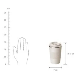 Kaffeebecher 380ml TO GO In Beige -Einrichtungsserien Geschäft butlers kaffeebecher 380ml to go in beige 2