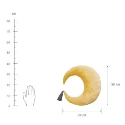 Kissen L 38 X B 38cm LITTLE MOON In Gelb-Anthrazit -Einrichtungsserien Geschäft butlers kissen l 38 x b 38cm little moon in gelb anthrazit 2