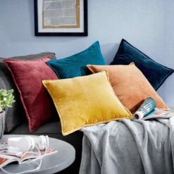 Kissen L 45 X B 45cm COTTON VELVET In Hellbraun -Einrichtungsserien Geschäft butlers kissen l 45 x b 45cm cotton velvet in hellbraun 6