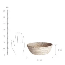 Korb Rund Ø24cm RONDA In Natur -Einrichtungsserien Geschäft butlers korb rund o24cm ronda in natur 2
