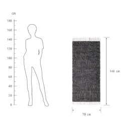 Läufer Rauten L 140 X B 70cm ETHNO LODGE In Schwarz-Natur -Einrichtungsserien Geschäft butlers laufer rauten l 140 x b 70cm ethno lodge in schwarz natur 2