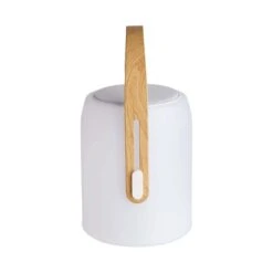 LED Leuchte Mit Bluetooth® Und Farbwechsel SOUND LOUNGE In Weiß-Hellbraun -Einrichtungsserien Geschäft butlers led leuchte mit bluetooth r und farbwechsel sound lounge in weiss hellbraun 10