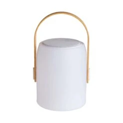 LED Leuchte Mit Bluetooth® Und Farbwechsel SOUND LOUNGE In Weiß-Hellbraun