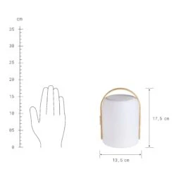 LED Leuchte Mit Bluetooth® Und Farbwechsel SOUND LOUNGE In Weiß-Hellbraun -Einrichtungsserien Geschäft butlers led leuchte mit bluetooth r und farbwechsel sound lounge in weiss hellbraun 3