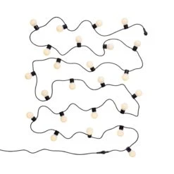 Lichterkette 24 Lichter Outdoor Länge 11m SUNSET In Schwarz-Weiß -Einrichtungsserien Geschäft butlers lichterkette 24 lichter outdoor lange 11m sunset in schwarz weiss 2