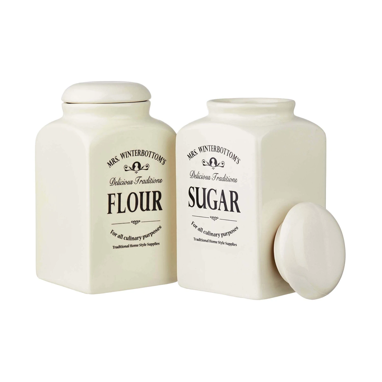 Mehl- & Zuckerdose MRS. WINTERBOTTOM'S in Creme Mehl- & Zuckerdose MRS. WINTERBOTTOM'S In Creme -Einrichtungsserien Geschäft butlers mehl and zuckerdose mrs winterbottoms in creme 6