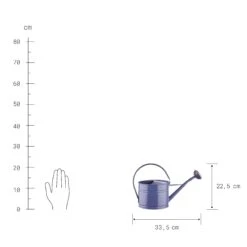 Mini-Gießkanne 1,5l ZINC In Blau -Einrichtungsserien Geschäft butlers mini giesskanne 1 5l zinc in blau 2