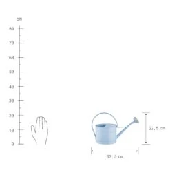 Mini-Gießkanne 1,5l ZINC In Hellblau -Einrichtungsserien Geschäft butlers mini giesskanne 1 5l zinc in hellblau 2