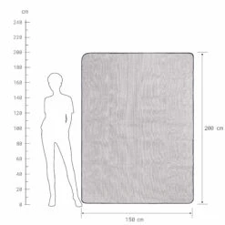 Picknickdecke L 150 X B 200cm WANDERLUST In Taupe-Weiß -Einrichtungsserien Geschäft butlers picknickdecke l 150 x b 200cm wanderlust in taupe weiss 3