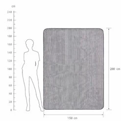 Picknickdecke Streifen L 150 X B 200cm WANDERLUST In Blau-Creme -Einrichtungsserien Geschäft butlers picknickdecke streifen l 150 x b 200cm wanderlust in blau creme 3