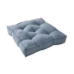 Sitzkissen L 40 X B 40cm SOLID In Blau -Einrichtungsserien Geschäft butlers sitzkissen l 40 x b 40cm solid in blau 2