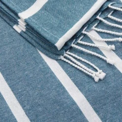 Strandtuch L 200 X B 180cm SURFSIDE In Blau -Einrichtungsserien Geschäft butlers strandtuch l 200 x b 180cm surfside in blau 4