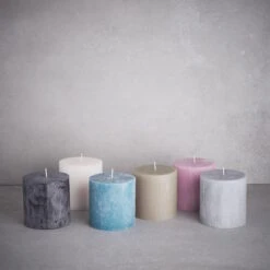 Einrichtungsserien Geschäft -Einrichtungsserien Geschäft butlers stumpenkerze hohe 10cm rustic in grau 1