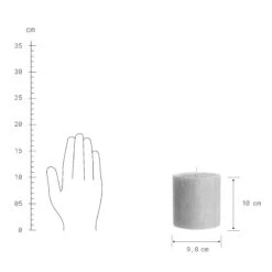 Stumpenkerze Höhe 10cm RUSTIC In Grau -Einrichtungsserien Geschäft butlers stumpenkerze hohe 10cm rustic in grau 2