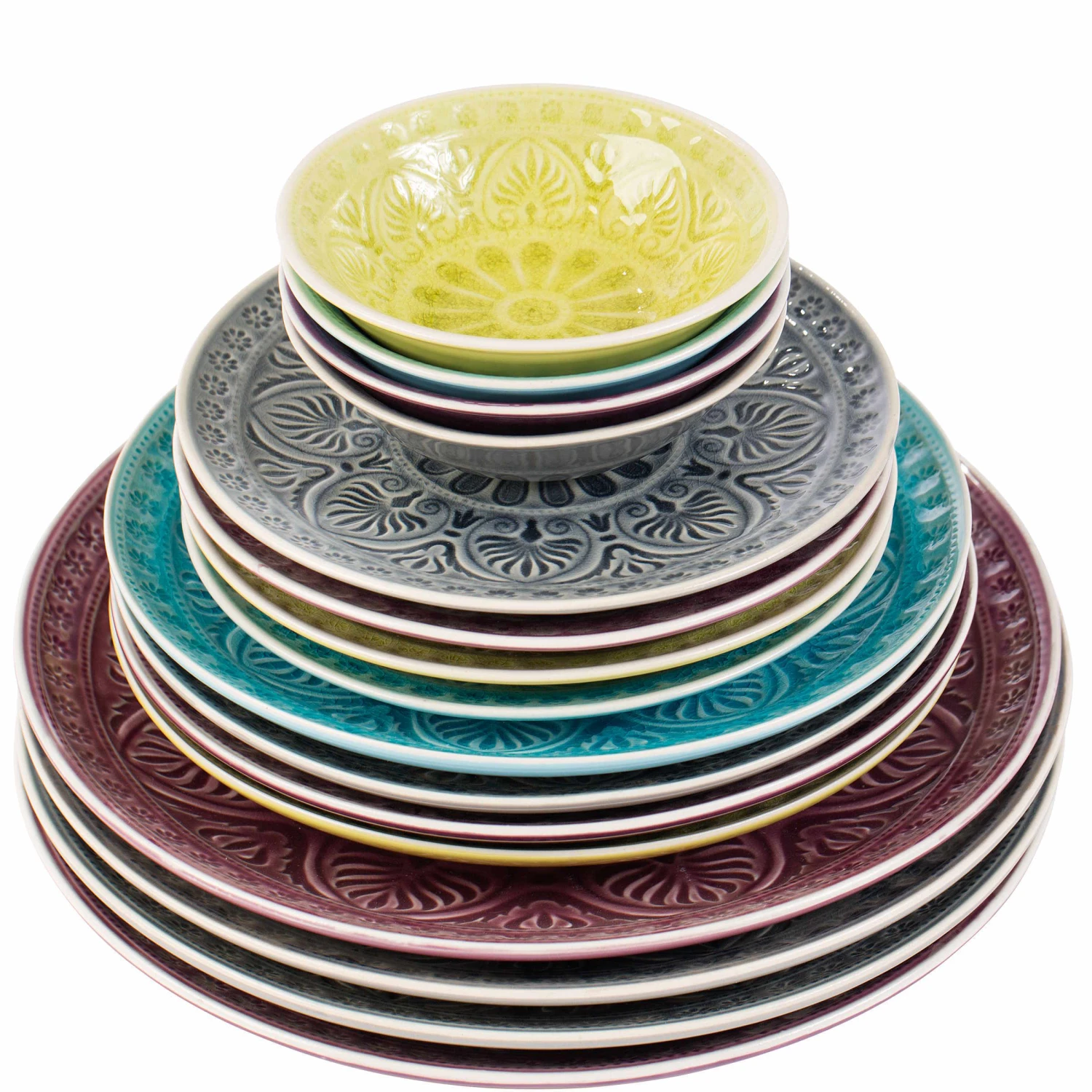 Teller Ø25cm SUMATRA in Hellgrün Teller Ø25cm SUMATRA In Hellgrün -Einrichtungsserien Geschäft butlers teller o25cm sumatra in hellgrun 3