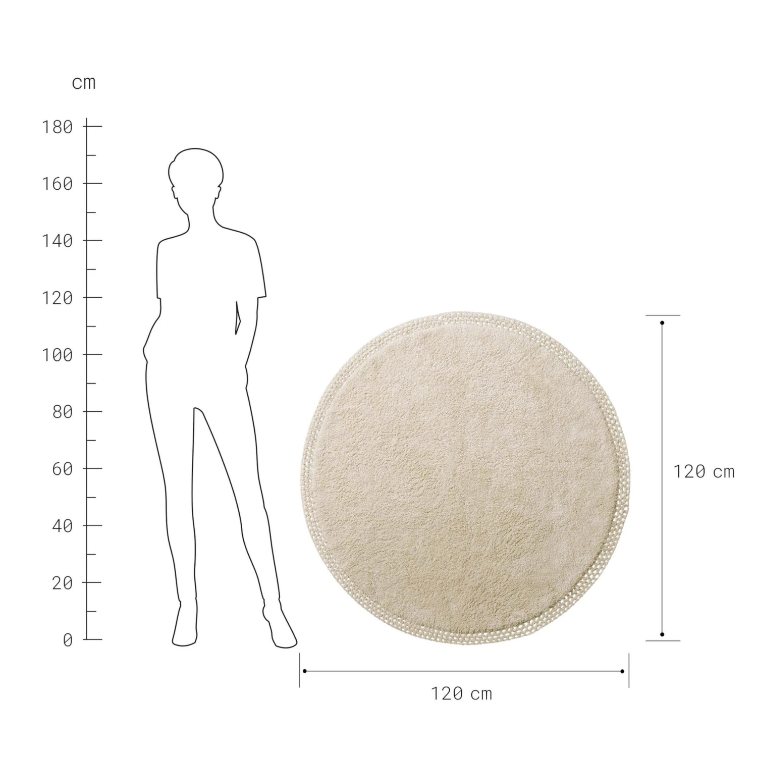 Teppich Hochflor mit Makramé Ø120cm BOHO LOUNGE in Beige Teppich Hochflor Mit Makramé Ø120cm BOHO LOUNGE In Beige -Einrichtungsserien Geschäft butlers teppich hochflor mit makrame o120cm boho lounge in beige 3