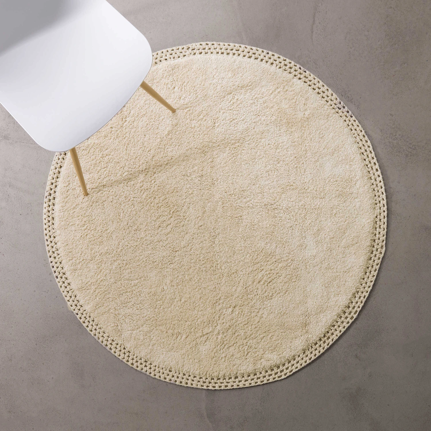 Teppich Hochflor mit Makramé Ø120cm BOHO LOUNGE in Beige Teppich Hochflor Mit Makramé Ø120cm BOHO LOUNGE In Beige -Einrichtungsserien Geschäft butlers teppich hochflor mit makrame o120cm boho lounge in beige 6