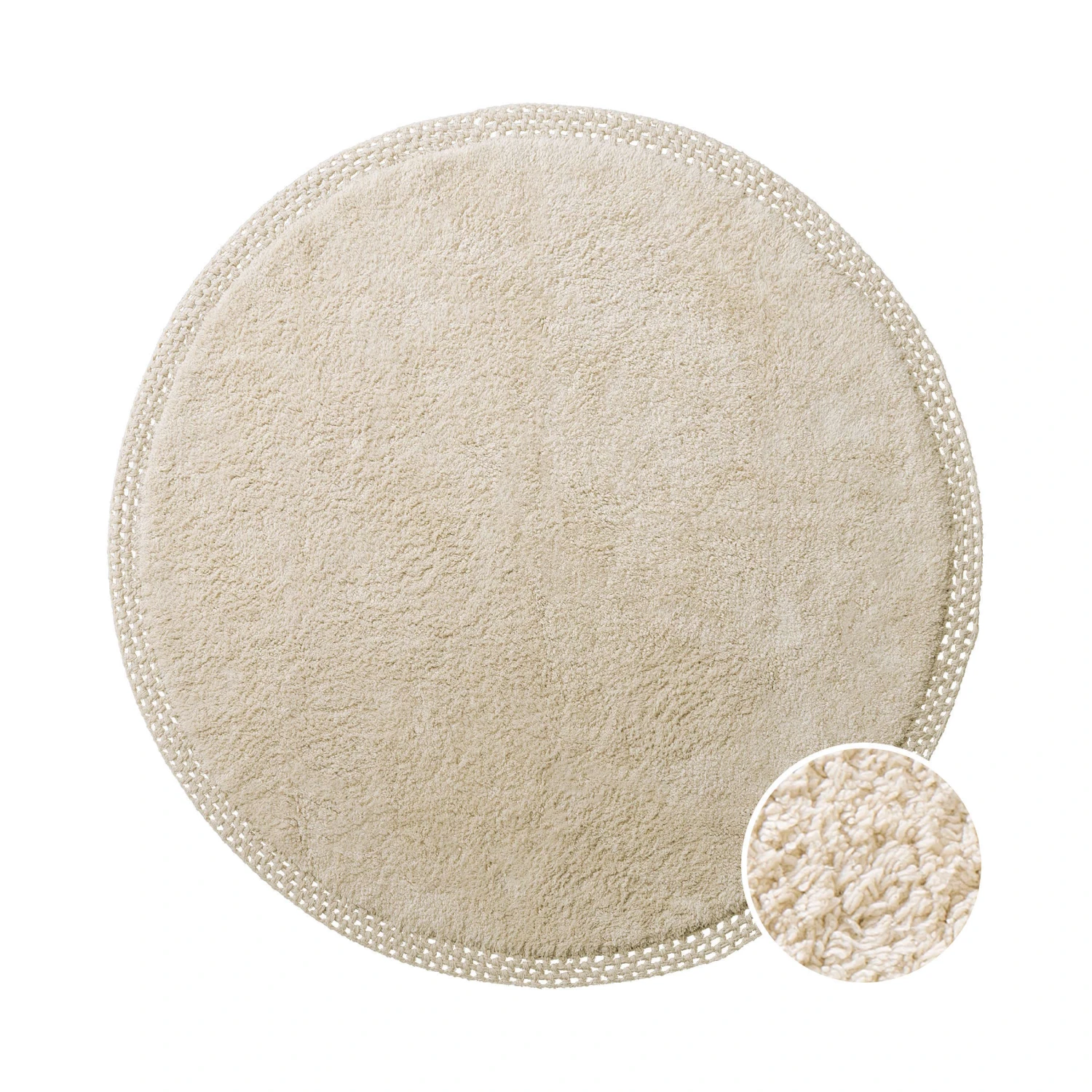 Teppich Hochflor mit Makramé Ø120cm BOHO LOUNGE in Beige Teppich Hochflor Mit Makramé Ø120cm BOHO LOUNGE In Beige -Einrichtungsserien Geschäft butlers teppich hochflor mit makrame o120cm boho lounge in beige