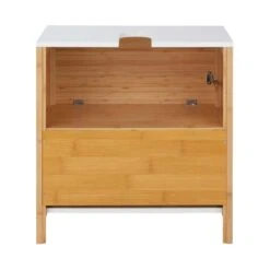 Waschbeckenunterschrank Mit Schublade WHITE SANDS In Natur-Weiß -Einrichtungsserien Geschäft butlers waschbeckenunterschrank mit schublade white sands in natur weiss 7