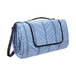 XXL-Picknickdecke Streifen L 200 X B 200cm GET TOGETHER In Blau-Weiß