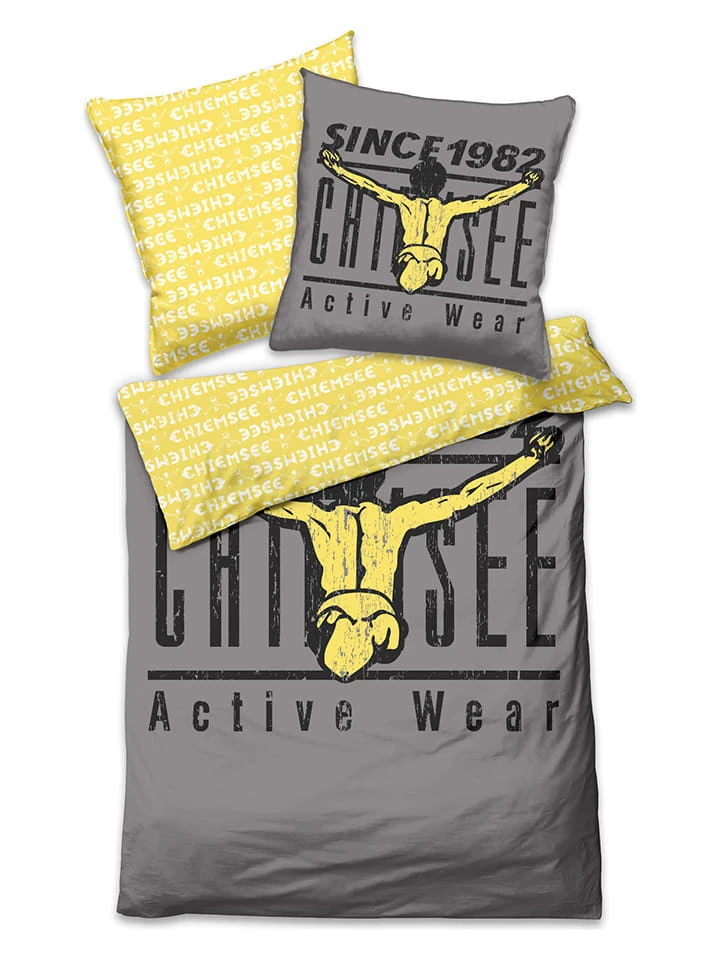 Renforcé-Bettwäsche-Set "Acapulco" in Grau/ Gelb Chiemsee Renforcé-Bettwäsche-Set "Acapulco" In Grau/ Gelb -Einrichtungsserien Geschäft chiemsee renforce bettwasche set acapulco in grau gelb 2