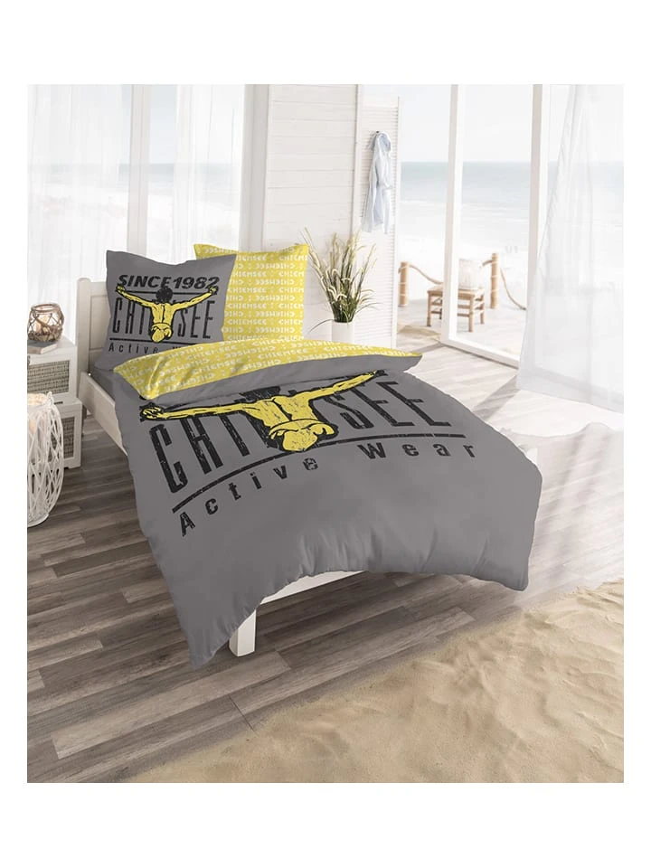 Renforcé-Bettwäsche-Set "Acapulco" in Grau/ Gelb Chiemsee Renforcé-Bettwäsche-Set "Acapulco" In Grau/ Gelb -Einrichtungsserien Geschäft chiemsee renforce bettwasche set acapulco in grau gelb 3