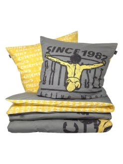 Chiemsee Renforcé-Bettwäsche-Set "Acapulco" In Grau/ Gelb 6 Chiemsee Renforcé-Bettwäsche-Set "Acapulco" In Grau/ Gelb -Einrichtungsserien Geschäft chiemsee renforce bettwasche set acapulco in grau gelb 4