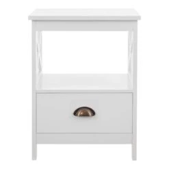 Beistelltisch Larsmo In Weiß (H)54cm (B)40cm (T)35cm -Einrichtungsserien Geschäft en casa beistelltisch larsmo in weiss h 54cm b 40cm t 35cm 4