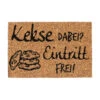 Fußmatte Kekse Dabei? Eintritt Frei! In Natur/Schwarz - 40 X 60 Cm -Einrichtungsserien Geschäft relaxdays fussmatte kekse dabei eintritt frei in natur schwarz 40 x 60 cm