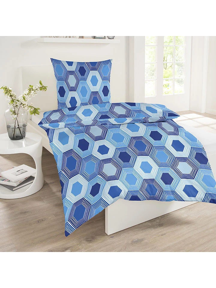 Renforcé-Bettwäsche-Set "Josa" in Blau Schiesser Renforcé-Bettwäsche-Set "Josa" In Blau -Einrichtungsserien Geschäft schiesser renforce bettwasche set josa in blau 1