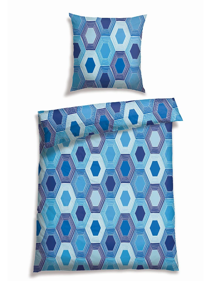 Renforcé-Bettwäsche-Set "Josa" in Blau Schiesser Renforcé-Bettwäsche-Set "Josa" In Blau -Einrichtungsserien Geschäft schiesser renforce bettwasche set josa in blau