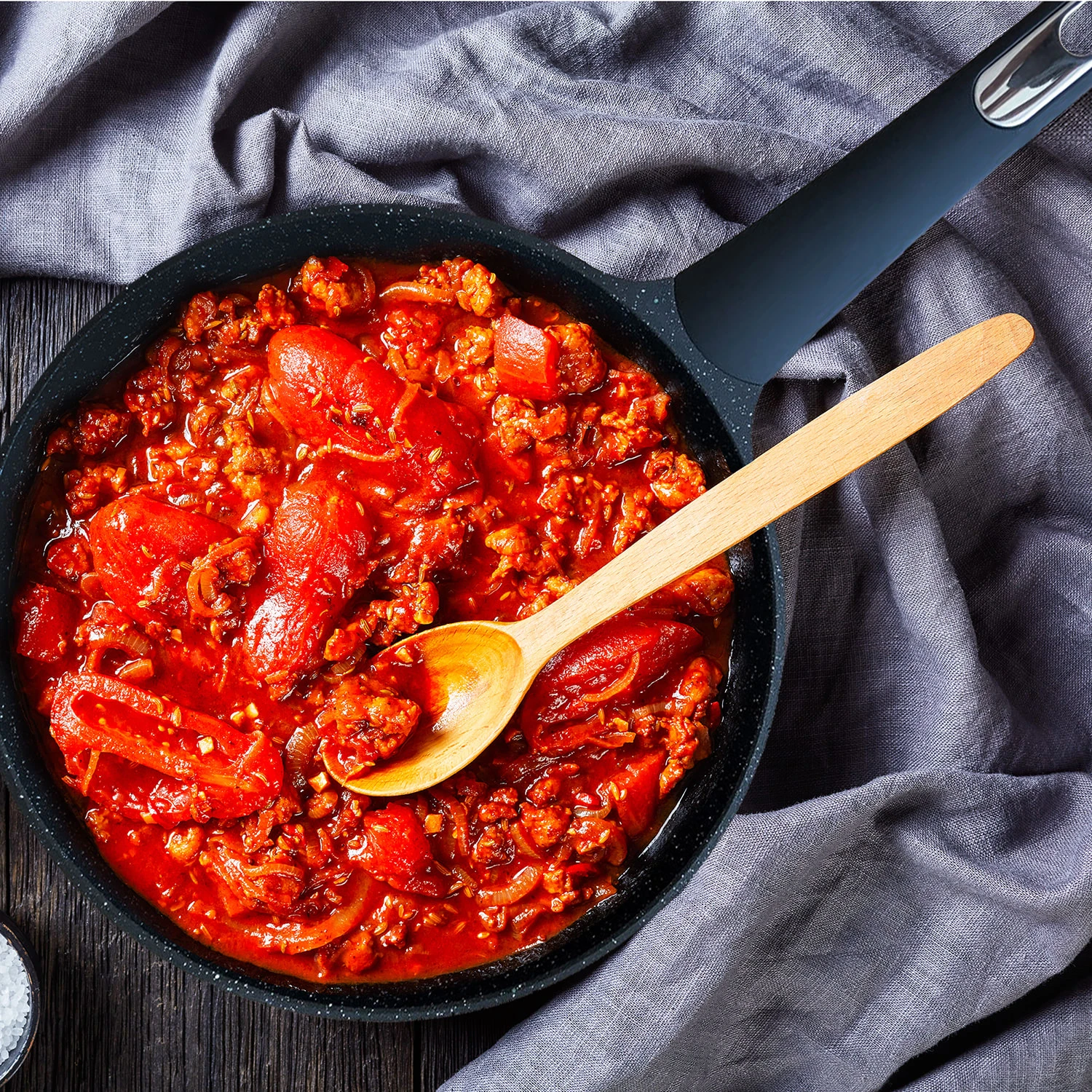 Antihaft-Aluminiumguss-Pfanne Die Mittlere Ø 28 cm Antihaft-Aluminiumguss-Pfanne Die Mittlere Ø 28 Cm -Einrichtungsserien Geschäft tenus antihaft aluminiumguss pfanne die mittlere o 28 cm 1